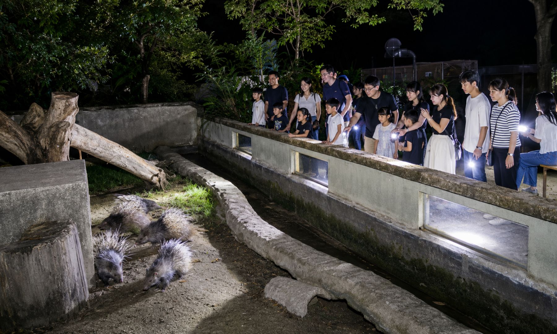 夜の動物園を巡る、ワクワクのナイトツアーへ出発！